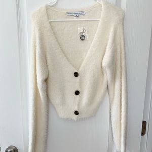 Fuzzy Ivory Sweater